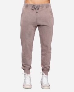 Lane Seven LST009 Unisex Vintage Joggers – Vintage Zinc (on model)