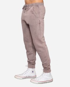 Lane Seven LST009 Unisex Vintage Joggers – Vintage Zinc (on model side)