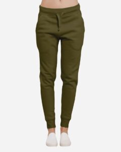 Lane Seven LST006 Unisex Premium Joggers – Army Green (on model)