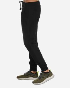 Lane Seven LST006 Unisex Premium Joggers – Black (on model side)