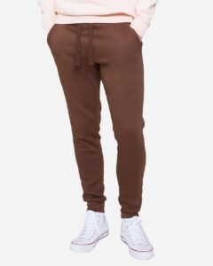 Lane Seven LST006 Unisex Premium Joggers – Chestnut (on model)