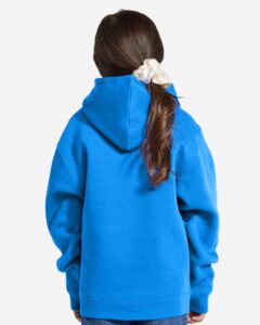 Lane Seven LS1401Y Youth Premium Hoodie Sweatshirt – True Royal (on model back)