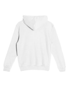 Lane Seven LS1401Y Youth Premium Hoodie Sweatshirt – White (back)