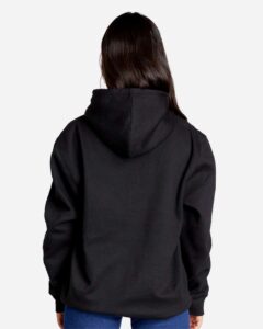 Lane Seven LS18002 Unisex Future Hoodie Sweatshirt – Black (on model back)