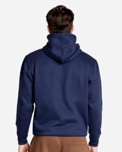 Lane Seven LS18002 Unisex Future Hoodie Sweatshirt – Navy (on model back)