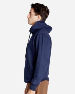 Lane Seven LS18002 Unisex Future Hoodie Sweatshirt – Navy (on model side)
