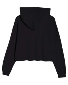 Lane Seven LS12000 Women’s Cropped Hoodie Sweatshirt – Black (back)