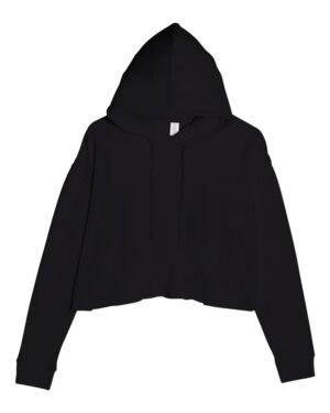 Lane Seven LS12000 Women’s Cropped Hoodie Sweatshirt – Black