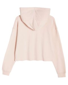 Lane Seven LS12000 Women’s Cropped Hoodie Sweatshirt – Pale Pink (back)