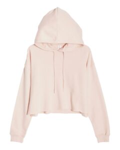 Lane Seven LS12000 Women’s Cropped Hoodie Sweatshirt – Pale Pink