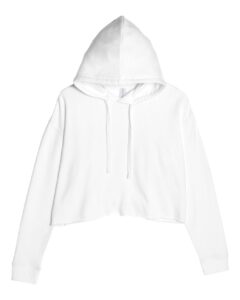 Lane Seven LS12000 Women’s Cropped Hoodie Sweatshirt – White
