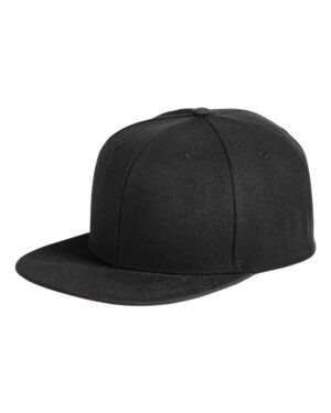 Big Accessories BA539 Flat Bill Sport Cap – Black/ Black