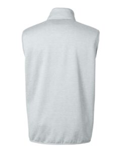 HUK H130099 Men’s Coldfront+ Vest – Harbor Mist Heather (back)