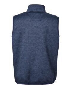 HUK H130099 Men’s Coldfront+ Vest – Naval Academy Heather (back)