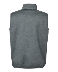 HUK H130099 Men’s Coldfront+ Vest – Volcanic Ash Heather (back)
