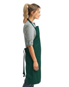 Artisan Collection by Reprime RP150 Recycled Bib Apron – Bottle (on model side)