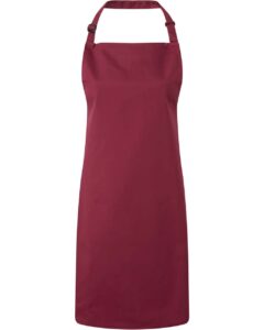 Artisan Collection by Reprime RP150 Recycled Bib Apron – Burgundy