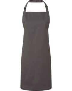 Artisan Collection by Reprime RP150 Recycled Bib Apron – Dark Grey