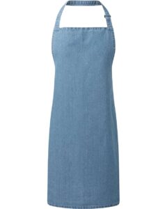 Artisan Collection by Reprime RP150 Recycled Bib Apron – Denim Blue