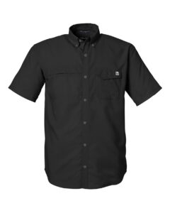 HUK H150171 Men’s Tide Point Short Sleeve Shirt – Black