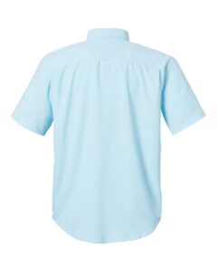HUK H150171 Men’s Tide Point Short Sleeve Shirt – Crystal Blue (back)