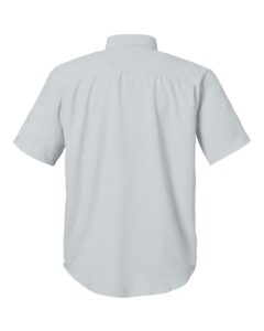 HUK H150171 Men’s Tide Point Short Sleeve Shirt – Harbor Mist (back)