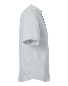 HUK H150171 Men’s Tide Point Short Sleeve Shirt – Harbor Mist (side)