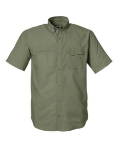HUK H150171 Men’s Tide Point Short Sleeve Shirt – Moss