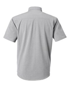 HUK H150154 Men’s Kona Short Sleeve Solid Shirt – Harbor Mist (back)
