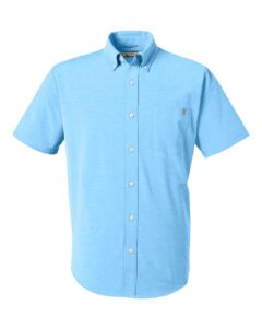 HUK H150154 Men’s Kona Short Sleeve Solid Shirt – Marolina Blue