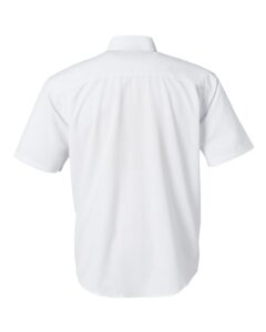 HUK H150154 Men’s Kona Short Sleeve Solid Shirt – White (back)
