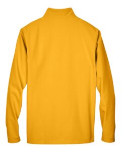 Team 365 TT80 Men’s Leader Soft Shell Jacket – Sport Athletic Gold (back)