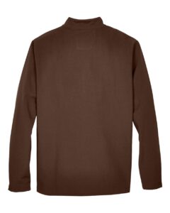Team 365 TT80 Men’s Leader Soft Shell Jacket – Sport Dark Brown (back)