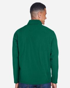 Team 365 TT80 Men’s Leader Soft Shell Jacket – Sport Forest (on model back)