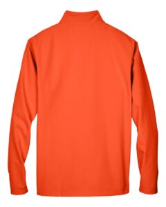 Team 365 TT80 Men’s Leader Soft Shell Jacket – Sport Orange (back)