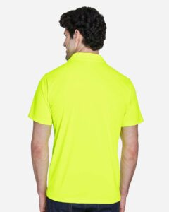 Team 365 TT21 Men’s Command Snag Protection Polo – Safety Yellow (on model back)