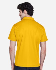 Team 365 TT21 Men’s Command Snag Protection Polo – Sport Athletic Gold (on model back)