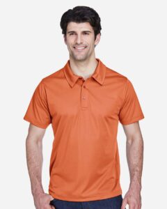 Team 365 TT21 Men’s Command Snag Protection Polo – Sport Burnt Orange (on model)
