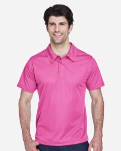 Team 365 TT21 Men’s Command Snag Protection Polo – Sport Charity Pink (on model)