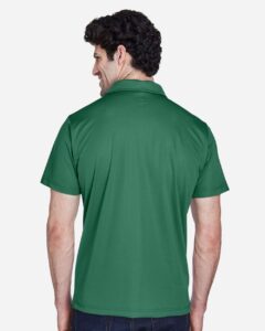 Team 365 TT21 Men’s Command Snag Protection Polo – Sport Dark Green (on model back)