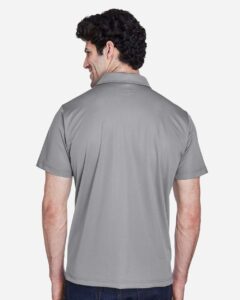 Team 365 TT21 Men’s Command Snag Protection Polo – Sport Graphite (on model back)
