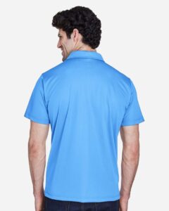 Team 365 TT21 Men’s Command Snag Protection Polo – Sport Light Blue (on model back)
