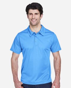 Team 365 TT21 Men’s Command Snag Protection Polo – Sport Light Blue (on model)