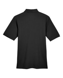 Harriton M265 Men’s Easy Blend™ Polo – Black (back)