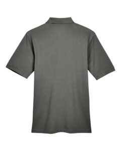 Harriton M265 Men’s Easy Blend™ Polo – Charcoal (back)