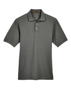 Harriton M265 Men’s Easy Blend™ Polo – Charcoal
