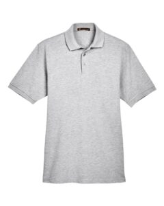Harriton M265 Men’s Easy Blend™ Polo – Grey Heather