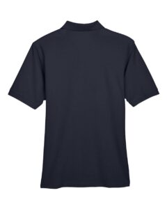 Harriton M265 Men’s Easy Blend™ Polo – Navy (back)