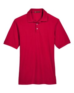 Harriton M265 Men’s Easy Blend™ Polo – Red