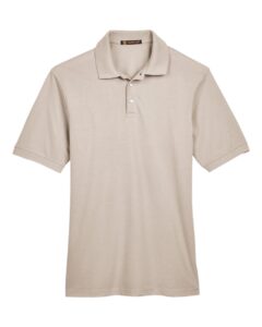 Harriton M265 Men’s Easy Blend™ Polo – Stone